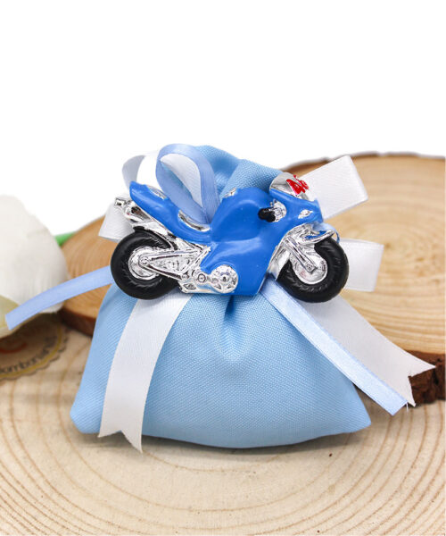 Calamita Moto in resina - Colore Blu - 4 modelli assortiti