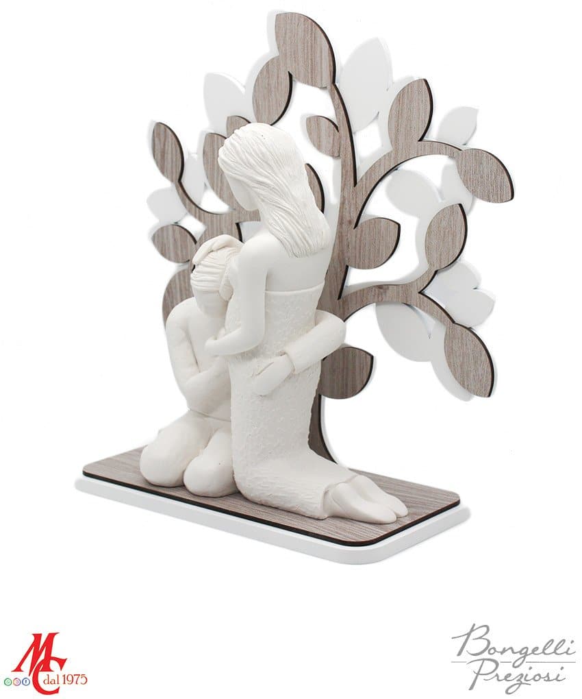 Scultura – Coppia Dolce Attesa – Albero Vita – MC Bomboniere