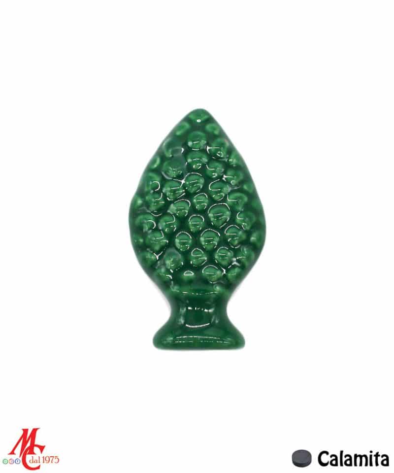 Bomboniera / Bustina - Pigna Porcellana Verde - Magnete