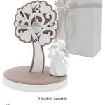 Bomboniera – Orologio Albero della Vita con Angioletti Assortiti