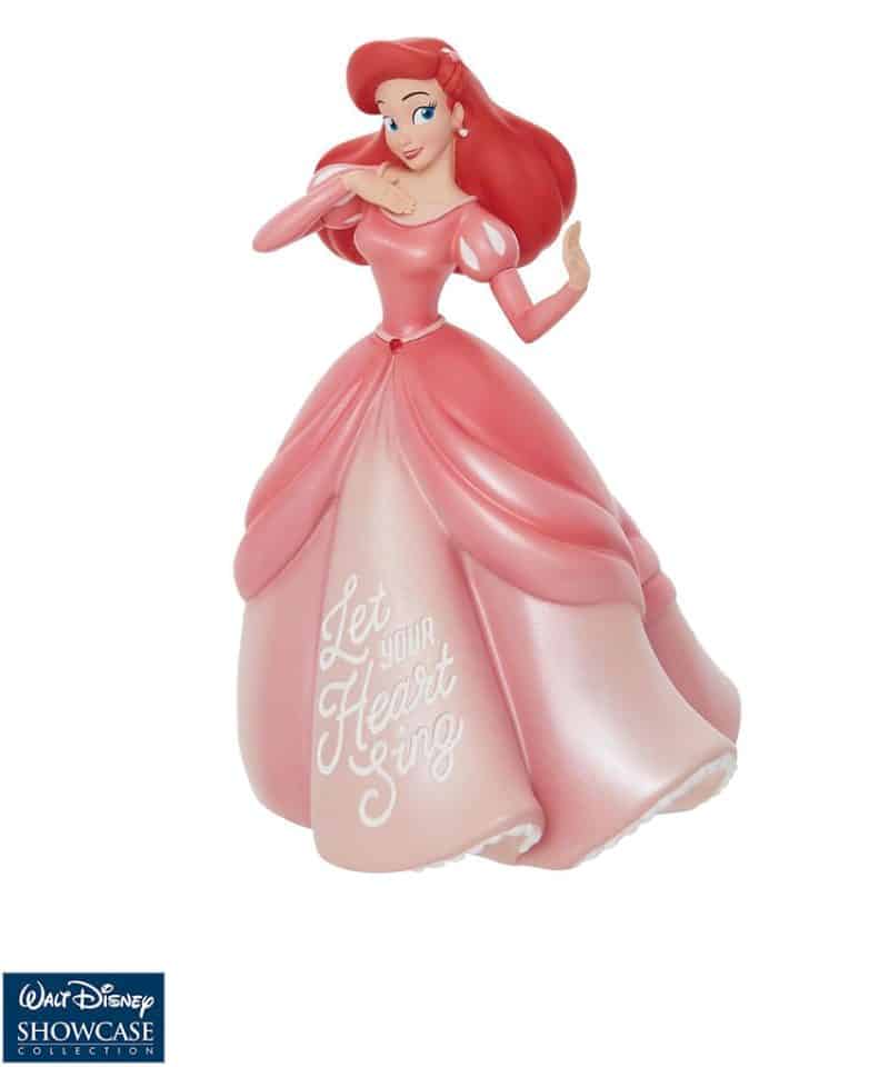 Statuetta Ariel (Sirenetta) - Vestito Elegante con Incisione "Let Your Heart Sing" - Walt Disney Showcase Collection