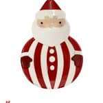 Piatto Ceramica Babbo Natale Candy Cake