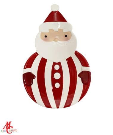 Piatto Ceramica Babbo Natale Candy Cake