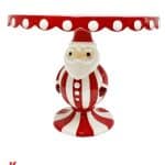 Alzata Ceramica Babbo Natale Candy Cake