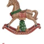 Cavallo a Dondolo Natale con led