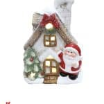 Casetta di Babbo Natale con led