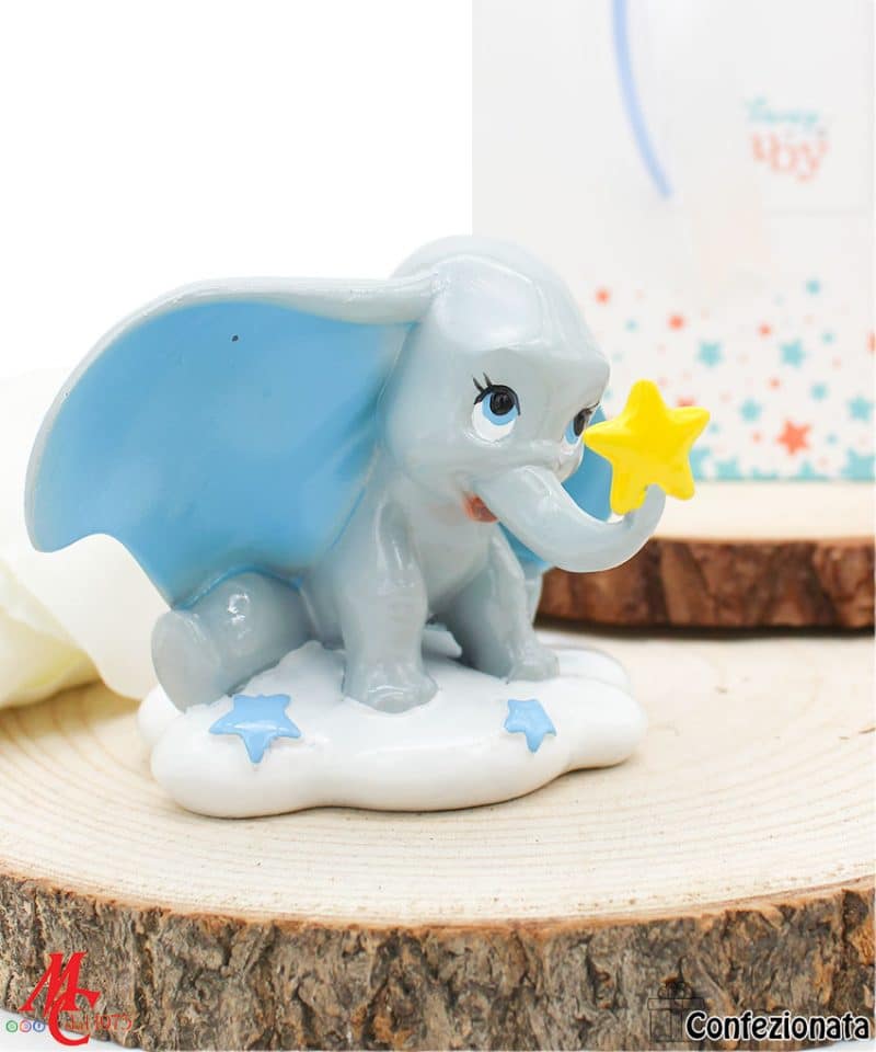 Bomboniera Dumbo Disney in Resina - Confezione Completa di Shopper Disney