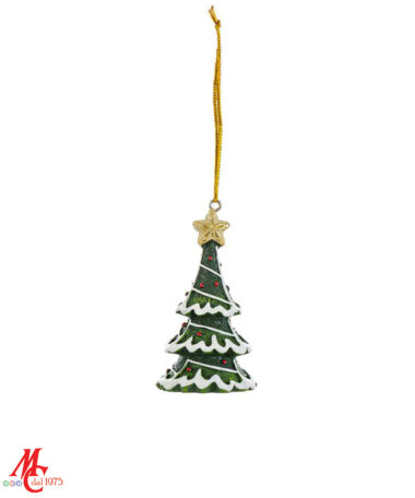 Appendino Albero di Natale - Resina Brand: Christmas Collection Materiale: Resina Misure:  3,5cm x h. 7cm