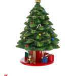 Carillon Albero di Natale - Resina Brand: Christmas Collection Materiale: Resina Misure:  Ø 12cm x h. 17,5cm Colore: Rosso - Verde