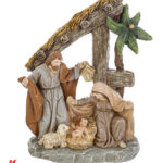 Presepe in Resina Materiale: Resina Misure: 11cm × 4,5cm x h.15cm