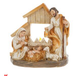 Sacra Famiglia Brand: Christmas Collection Materiale: Resina - Misure: 12cm x 7,5cm x h.12cm