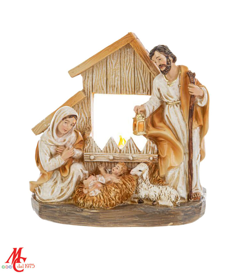 Sacra Famiglia Brand: Christmas Collection Materiale: Resina - Misure: 12cm x 7,5cm x h.12cm