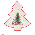 Vassoio Ceramica - Dec. Albero Natalizio Brand: Christmas Collection Materiale: Legno Misure: 28cm × 25cm x h.3cm