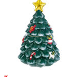 Scatola Ceramica Albero di Natale Materiale: Ceramica Misure: 17,5cm × 17,5cm x h.25cm