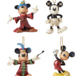 Set di 4 Ornamenti Pendenti Topolino - Collezione Disney Traditions by Jim Shore