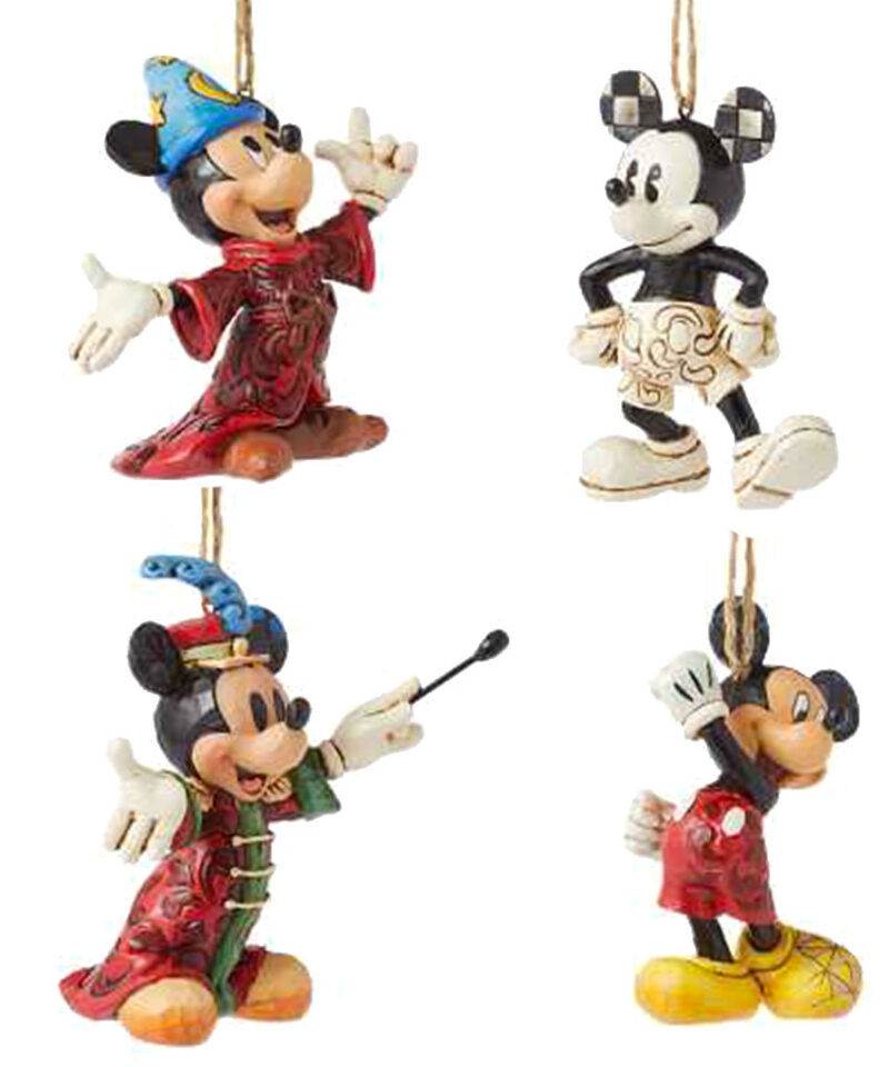 Set di 4 Ornamenti Pendenti Topolino - Collezione Disney Traditions by Jim Shore