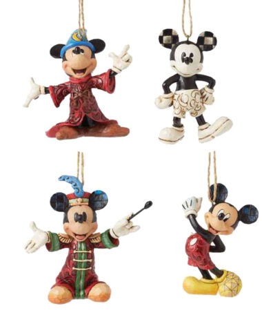 Set di 4 Ornamenti Pendenti Topolino - Collezione Disney Traditions by Jim Shore