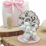 Bomboniera Battesimo Profumatore Balloon Dog con Base Albero della Vita - Completo di Confezione