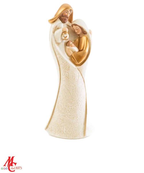 Sacra Famiglia Porcellana - Bianca e Oro