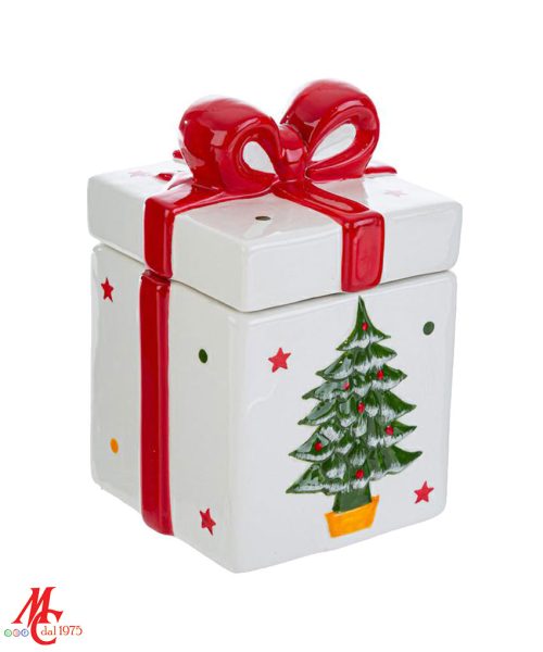 Scatola Ceramica - decoro Albero di Natale