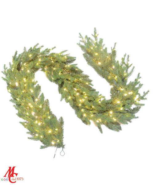 Ghirlanda Natale con 200 led - lunghezza 180cm