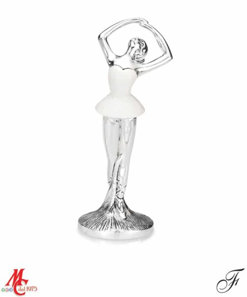 Bomboniera - Ballerina Argento/Bianca