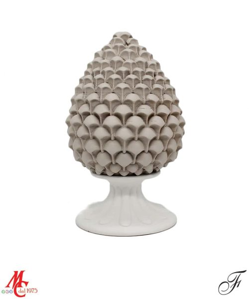 Bomboniera - Pigna Tortora con base Bianca
