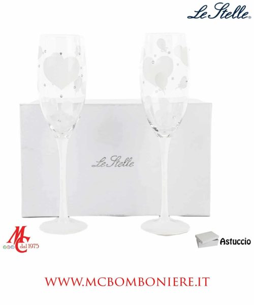 Set 2 Flute - Vetro Decorato