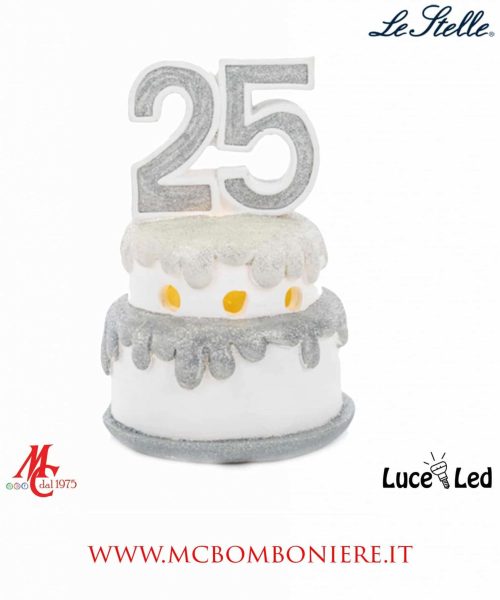 Torta 25 con Led