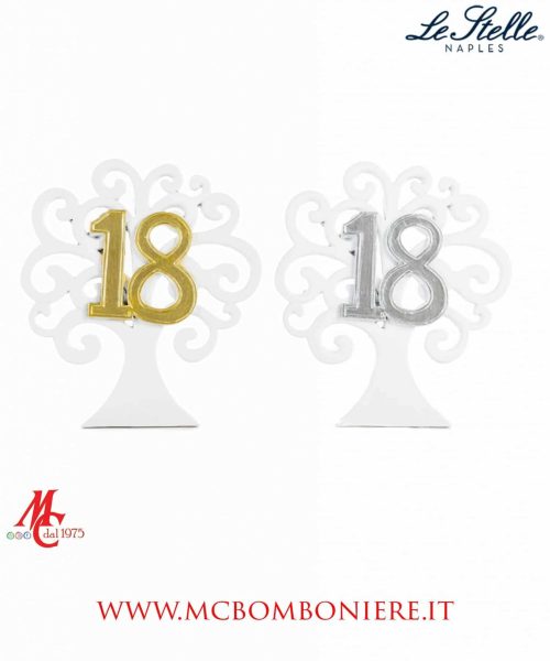 Bomboniera - Albero 18° Compleanno Oro/Argento