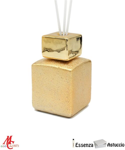 Bomboniera Confezionata - Profumatore Quadrato Oro