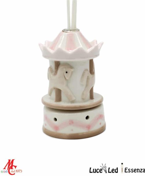 Bomboniera Confezionata - Profumatore Giostrina Led - Rosa