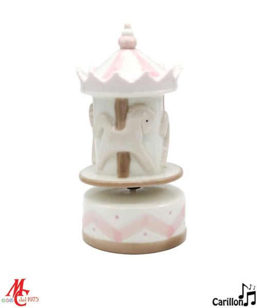 Bomboniera - Carillon Giostrina Rosa