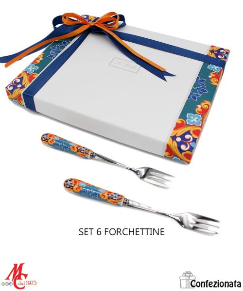 Bomboniera Confezionata - Set 6 Forchettine LES JEAUX SONT FAITS