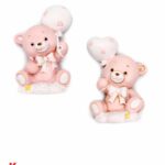 Orsetto Resina Magnete - Rosa