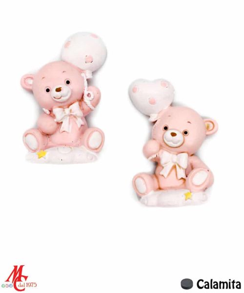 Orsetto Resina Magnete - Rosa