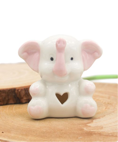 Elefantino Porcellana Rosa