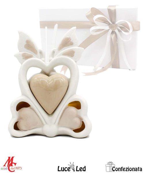 Profumatore Farfalla Porcellana - Luce Led