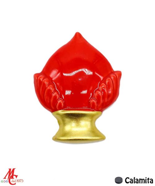Bomboniera/Bustina Calamita Pumo Rosso e Oro