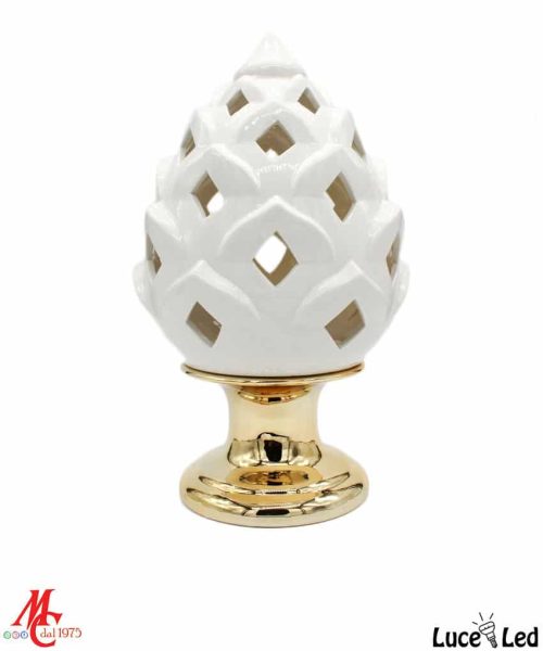 Pigna Bianco e Oro - Luce Led