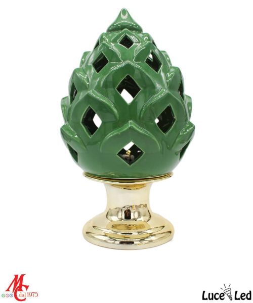 Pigna Verde e Oro - Luce Led