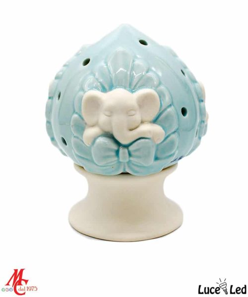 Pumo Elefantino Luce Led - Celeste