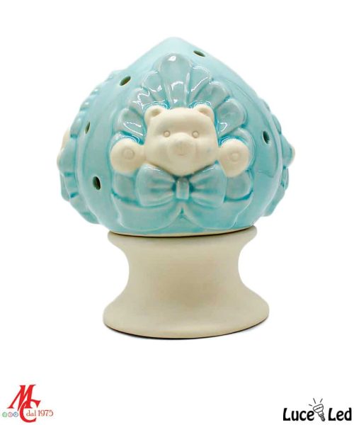 Pumo Orsetto Luce Led - Celeste