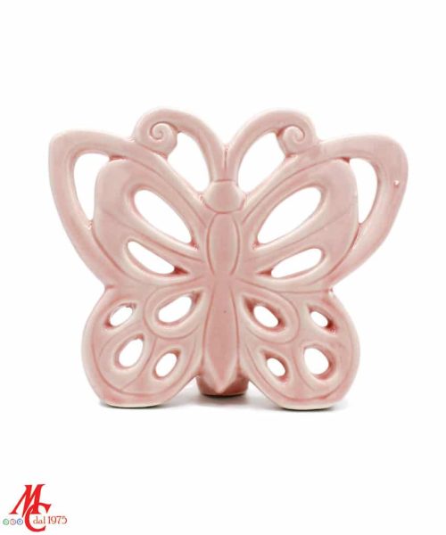 Farfalla Rosa Porcellana