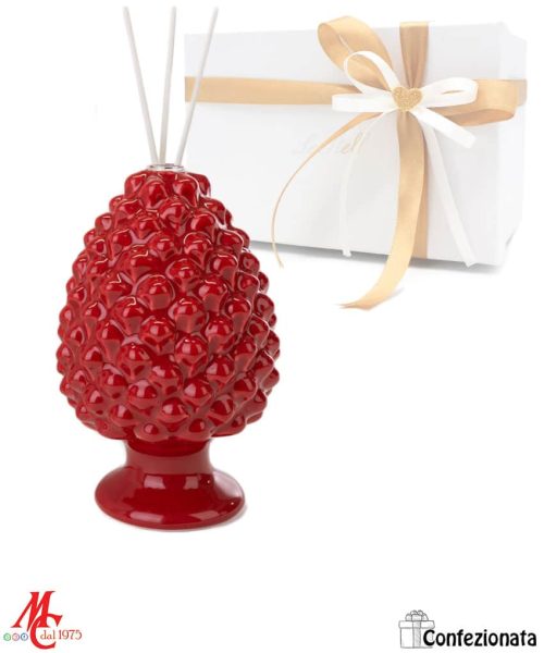 Bomboniera Profumatore Pigna Rossa
