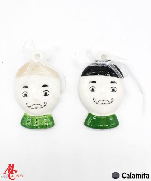 Calamita Teste Uomo porcellana