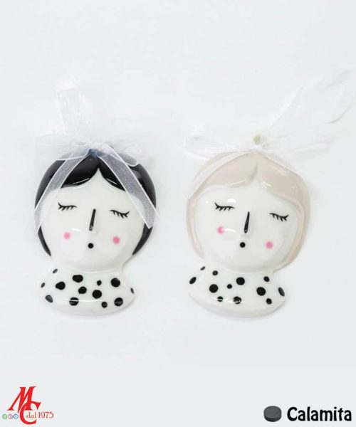 Calamita Teste Donna porcellana