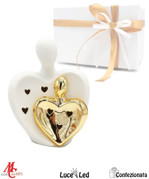 Bomboniera Matrimonio - Coppia Sposi Luce Led