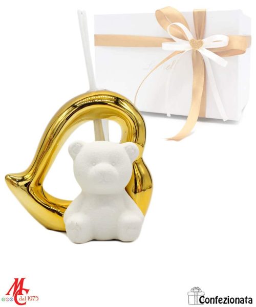 Profumatore Orsetto Cuore Oro