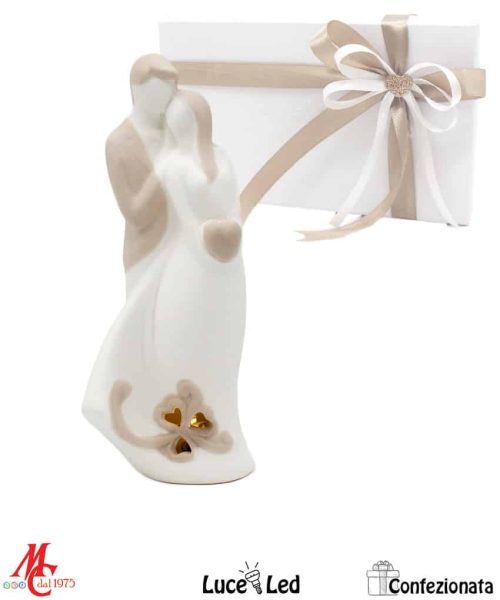 Bomboniera Matrimonio - Sposini luce led